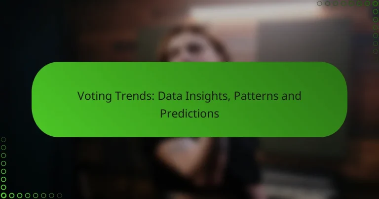 Voting Trends: Data Insights, Patterns and Predictions